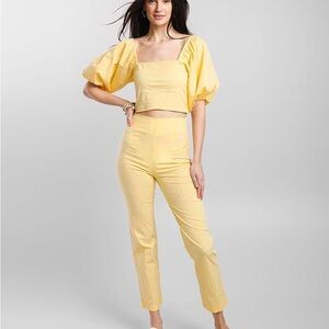 Billabong x The Salty Blonde Yellow Polka Dot Pant
